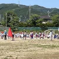 運動会全体練習②！快晴の中、応援団の声が響いていました