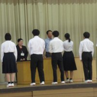 ９月30日（月）の秋山中学校