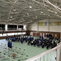 今日の秋山中学校の様子